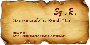 Szerencsés Renáta névjegykártya